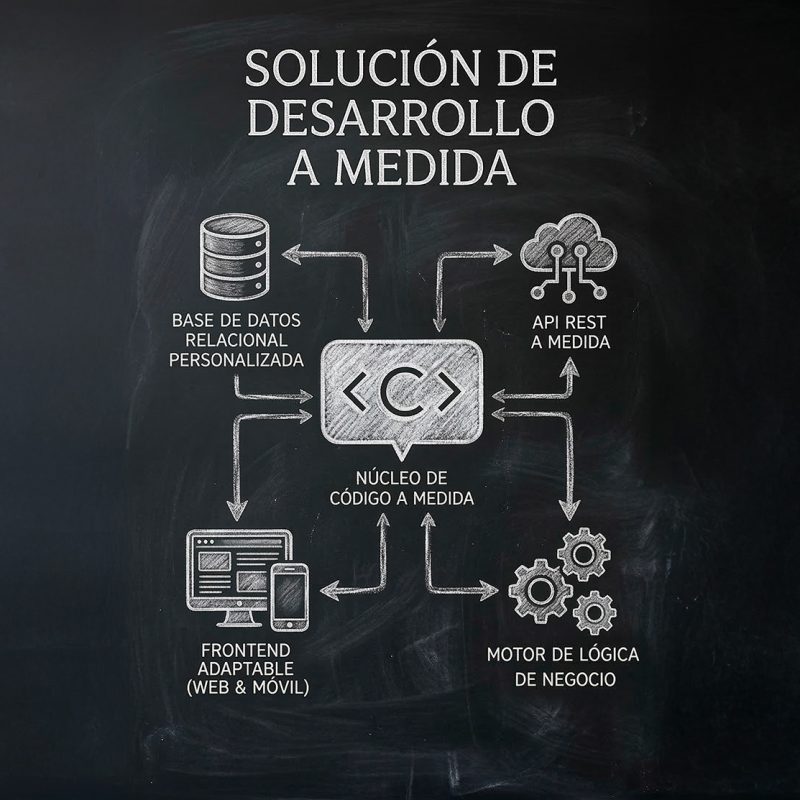 Pizarra desarrollo a medida